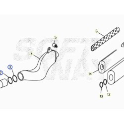 Joint echappement intermediaire JITSIE BETA 1990-2008 adaptable