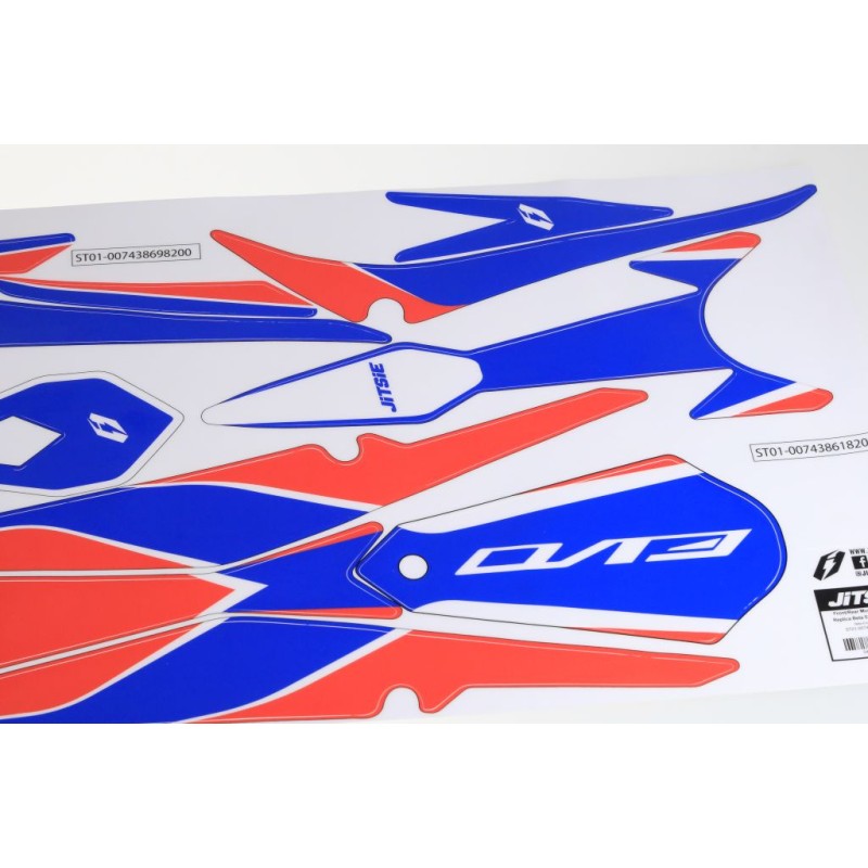 Autocollant garde boue AV/AR JITSIE BETA 2018 evo factory