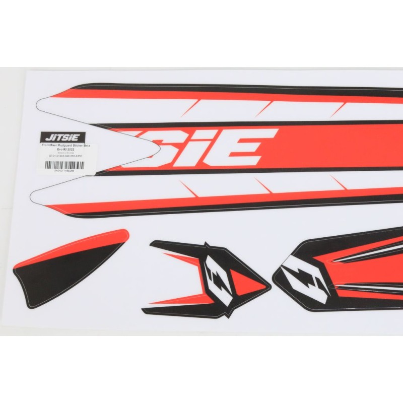 Autocollant garde boue AV/AR JITSIE BETA 2022 evo 80