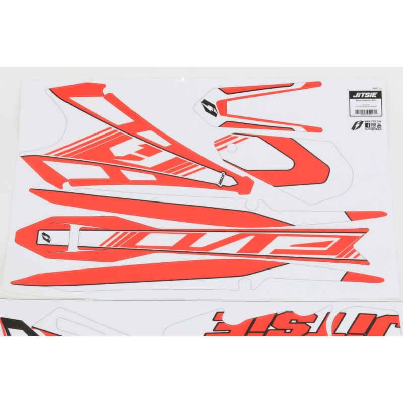 Kit déco JITSIE BETA 2023 Evo adaptable rouge