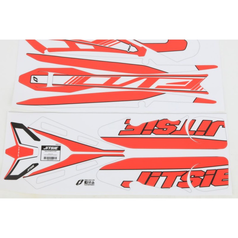 Kit déco JITSIE BETA 2023 Evo adaptable rouge