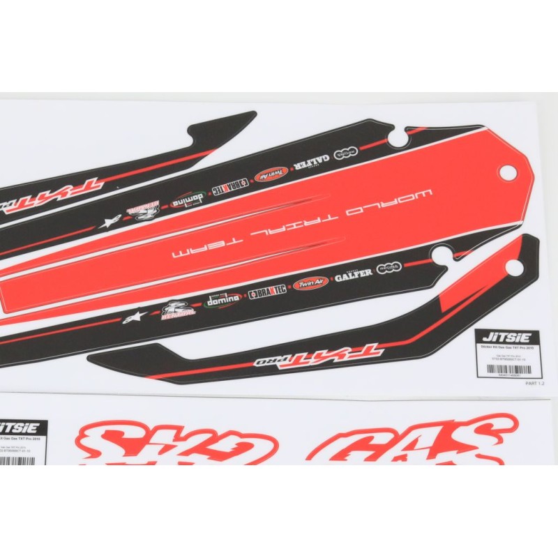 Kit déco JITSIE GASGAS 2010 Pro adaptable rouge