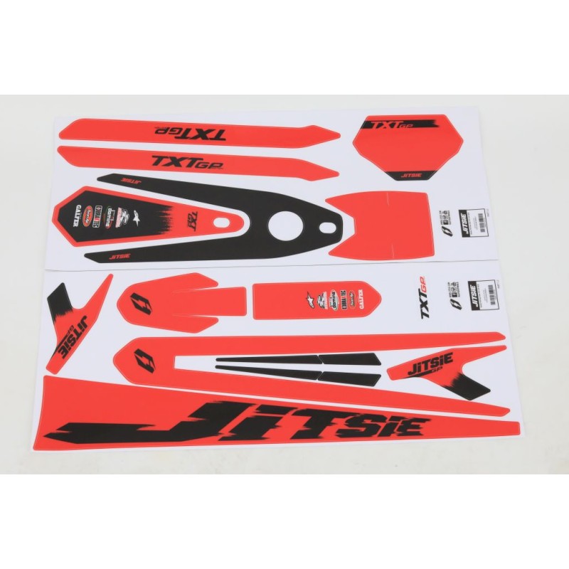 Kit déco JITSIE GASGAS 2025 GP adaptable rouge/noir