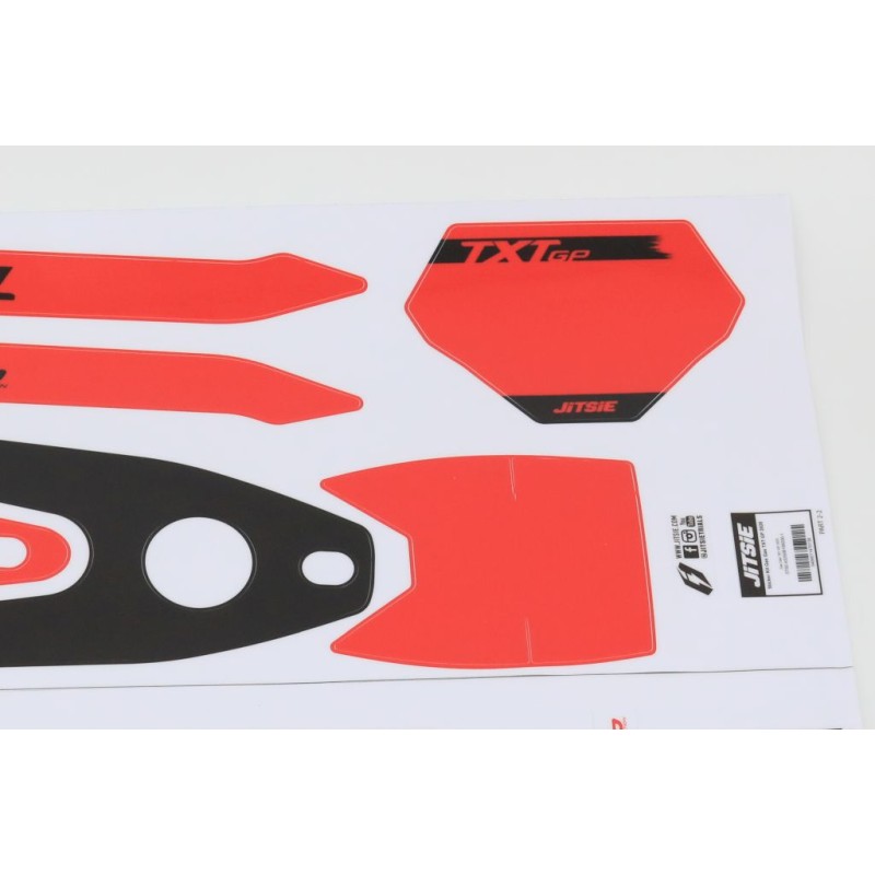 Kit déco JITSIE GASGAS 2025 GP adaptable rouge/noir