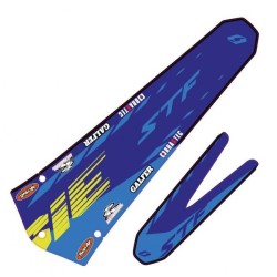Autocollant garde boue AV/AR JITSIE SHERCO 2025 bleu