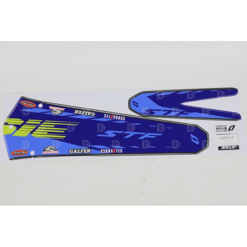 Autocollant garde boue AV/AR JITSIE SHERCO 2025 bleu