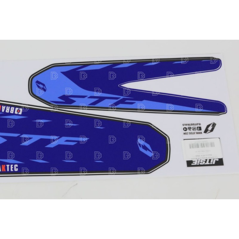Autocollant garde boue AV/AR JITSIE SHERCO 2025 bleu