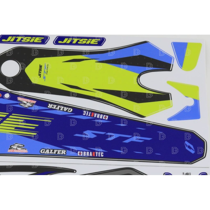 Kit déco JITSIE SHERCO 2025 adaptable bleu