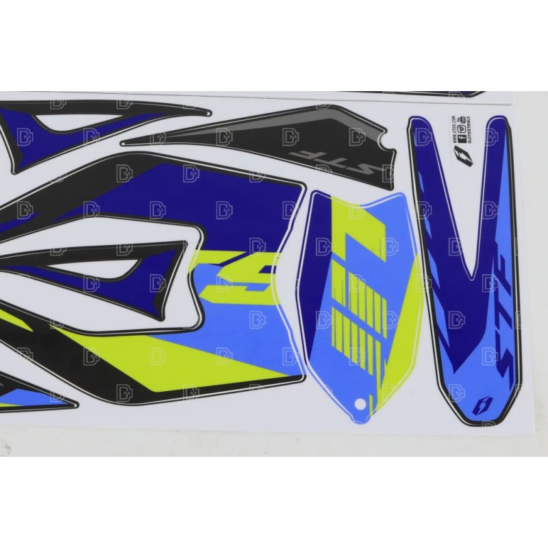 Kit déco JITSIE SHERCO 2025 adaptable bleu