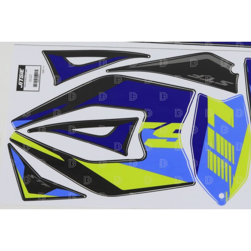 Kit déco JITSIE SHERCO 2025 adaptable bleu