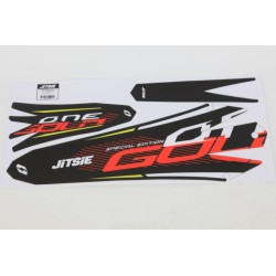Autocollant garde boue AV/AR JITSIE TRS 2021 Gold