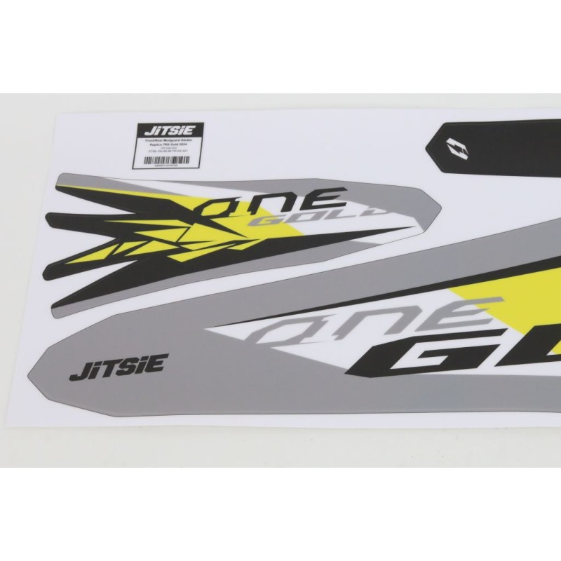 Autocollant garde boue AV/AR JITSIE TRS 2024 Gold