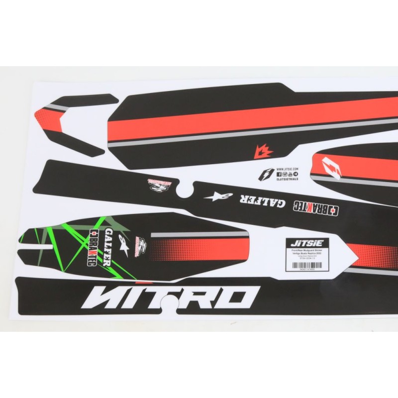 Autocollant garde boue AV/AR JITSIE VERTIGO 2022 Busto