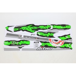 Autocollant garde boue AV/AR JITSIE VERTIGO 2022 Titanium R