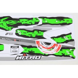 Autocollant garde boue AV/AR JITSIE VERTIGO 2022 Titanium R
