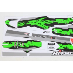 Autocollant garde boue AV/AR JITSIE VERTIGO 2022 Titanium R