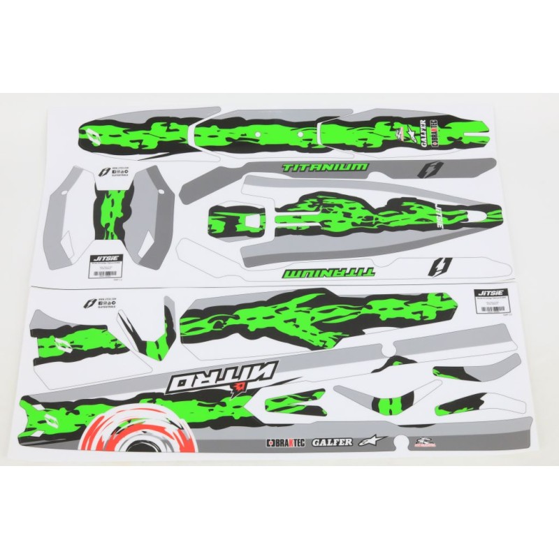 Kit deco JITSIE VERTIGO 2022 Titanium R adaptable