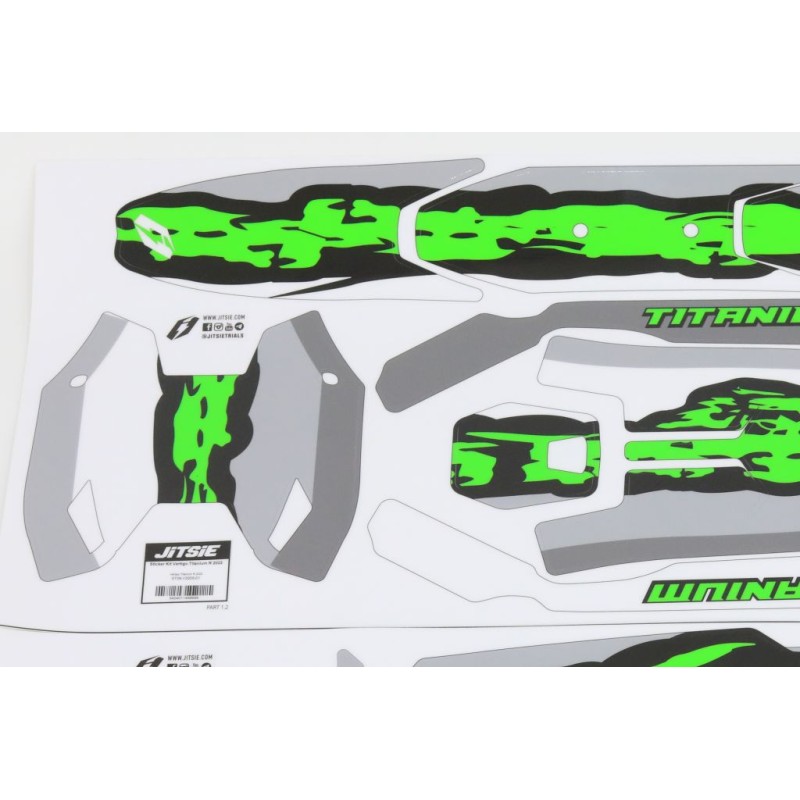 Kit deco JITSIE VERTIGO 2022 Titanium R adaptable
