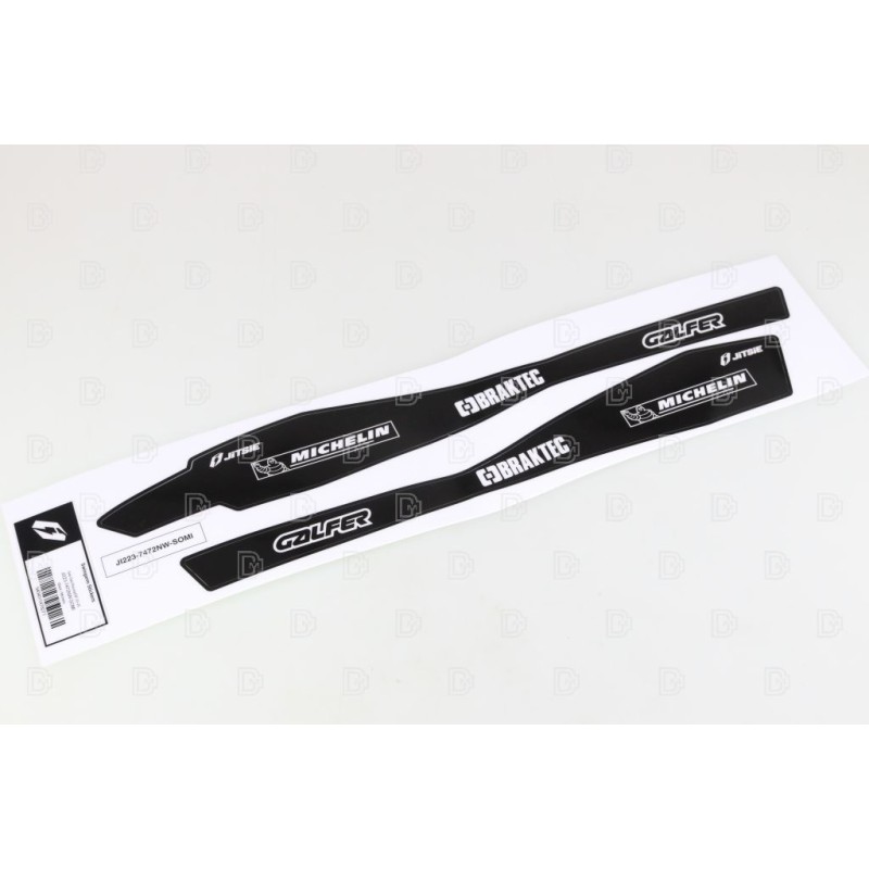 Autocollant bras oscillant GASGAS JITSIE 2023-2025 noir/blanc Michelin