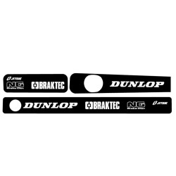 Autocollant bras oscillant MONTESA JITSIE 4rt noir/blanc Dunlop