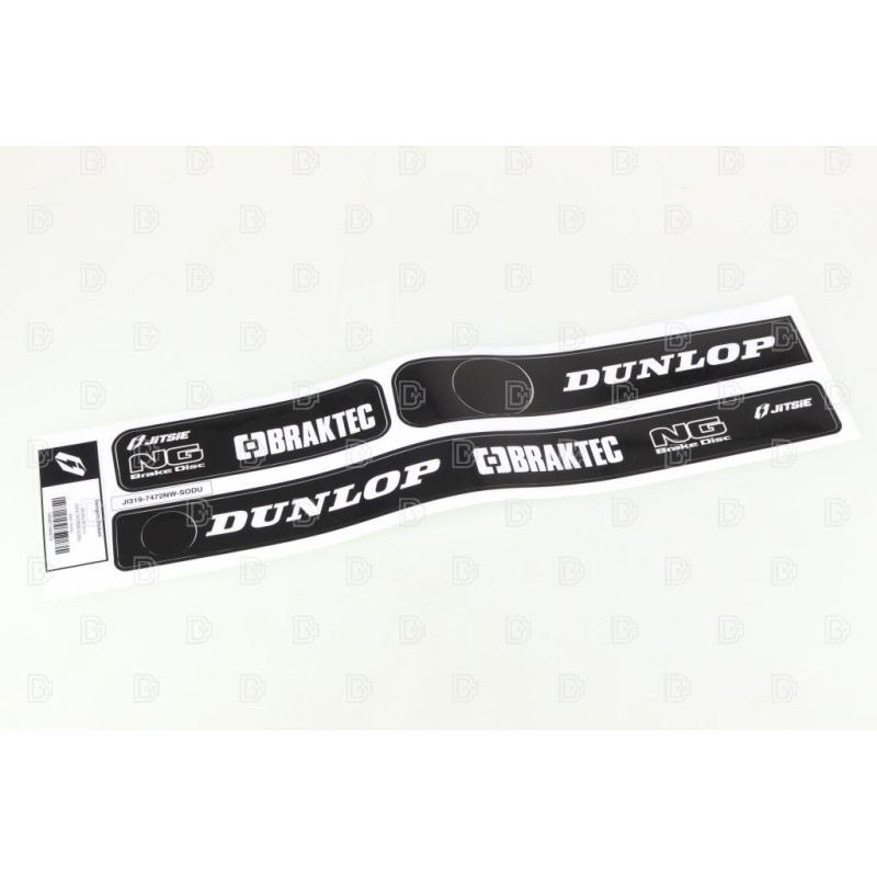 Autocollant bras oscillant MONTESA JITSIE 4rt noir/blanc Dunlop