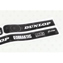 Autocollant bras oscillant MONTESA JITSIE 4rt noir/blanc Dunlop
