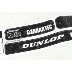 Autocollant bras oscillant MONTESA JITSIE 4rt noir/blanc Dunlop