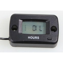 Compteur d'heure de roulage JITSIE moto trial noir