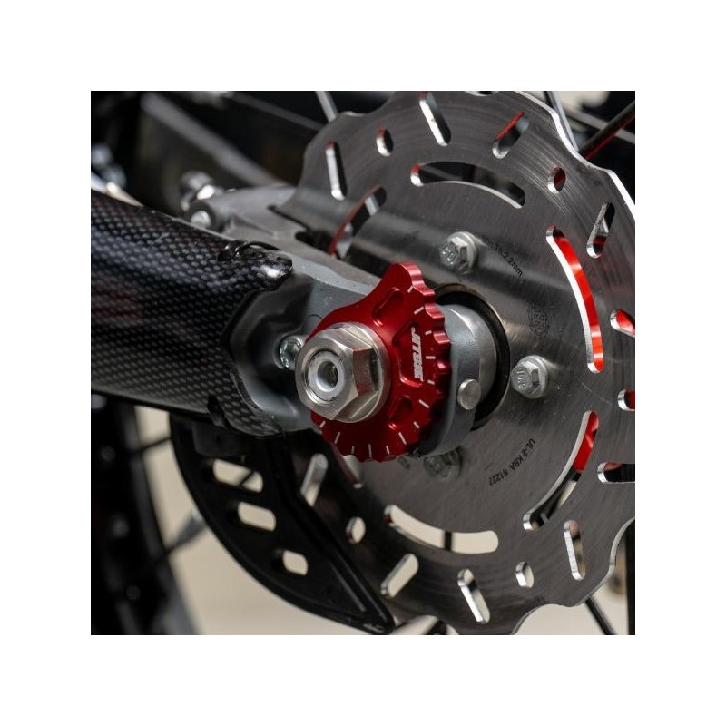 Ecrou axe roue arriere JITSIE Race acier inoxydable