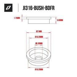 Entretoise disque frein AV MONTESA 4rt JITSIE jeu de 4
