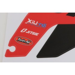 Autocollant boitier filtre JITSIE GASGAS 2023-2025 GP rouge/noir