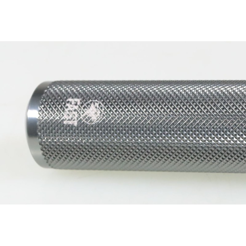 Tube poignée gaz DOMINO Aluminium seul tirage court gris