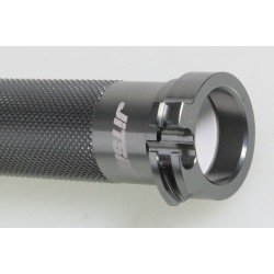 Tube poignée gaz DOMINO Aluminium seul tirage court gris