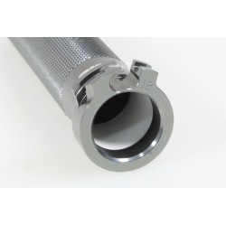 Tube poignée gaz DOMINO Aluminium seul tirage court gris