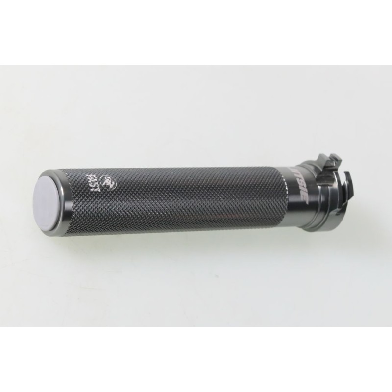 Tube poignée gaz DOMINO Aluminium seul tirage court gris
