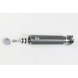 Tube poignée gaz DOMINO Aluminium seul tirage court gris
