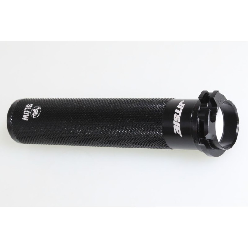Tube poignée gaz DOMINO Aluminium seul tirage long noir