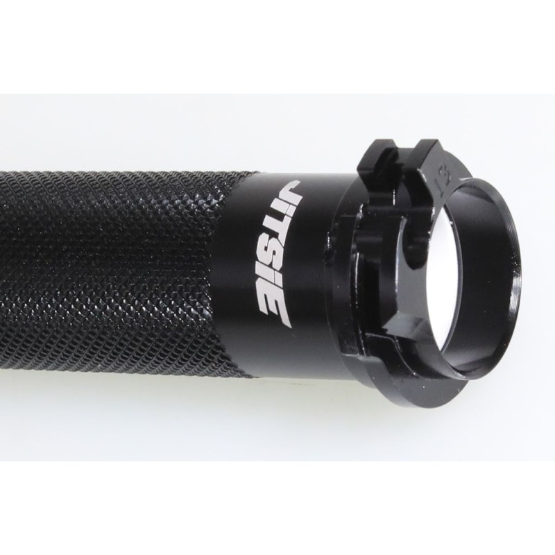 Tube poignée gaz DOMINO Aluminium seul tirage long noir