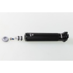 Tube poignée gaz DOMINO Aluminium seul tirage long noir