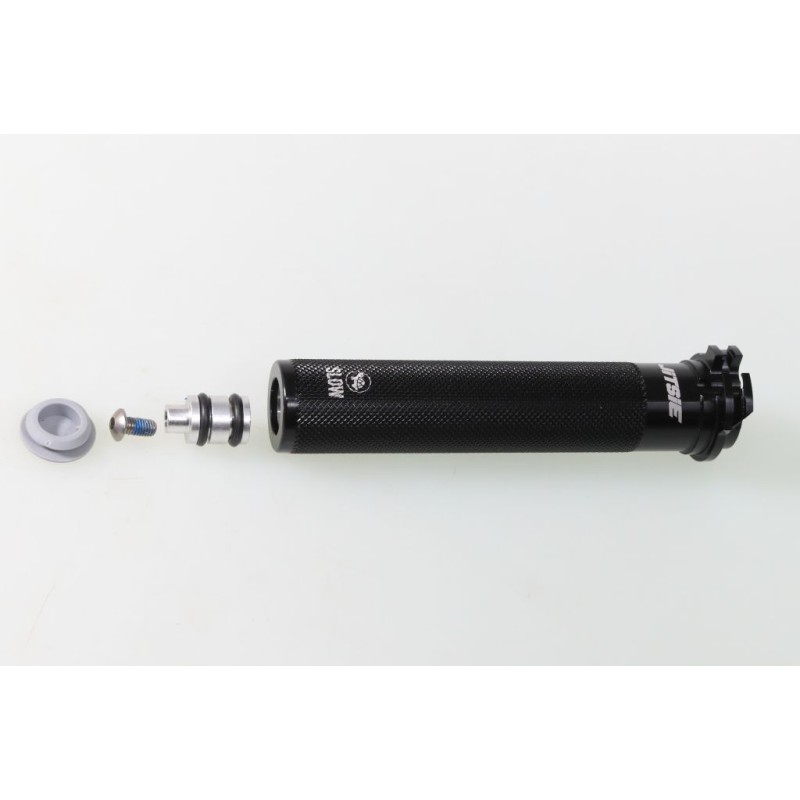 Tube poignée gaz DOMINO Aluminium seul tirage long noir