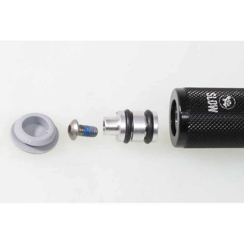 Tube poignée gaz DOMINO Aluminium seul tirage long noir