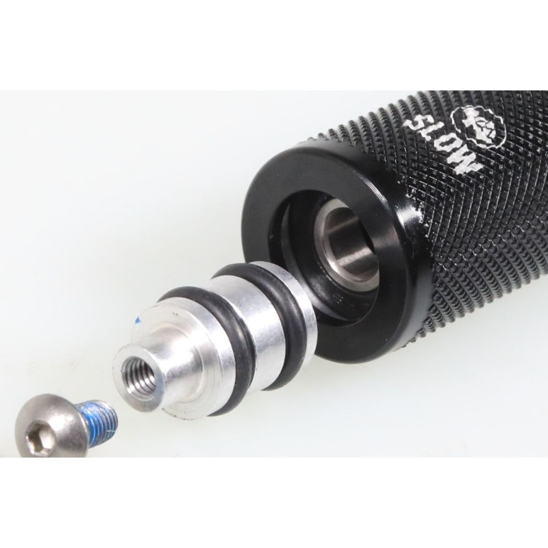 Tube poignée gaz DOMINO Aluminium seul tirage long noir