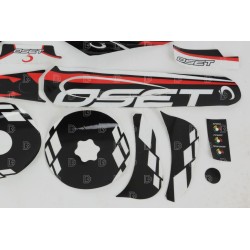 Kit autocollants OSET 20.0 eco complet noir/rouge