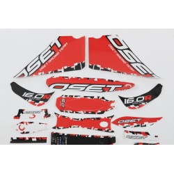 Kit autocollants OSET 2018-2021 16.0 R origine rouge