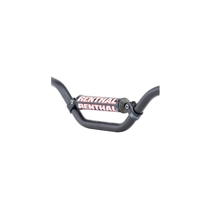 Mousse guidon standard RENTHAL noir/rouge