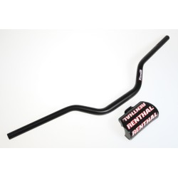 Guidon sans barre 28.6mm RENTHAL hauteur 6.0 pouces noir