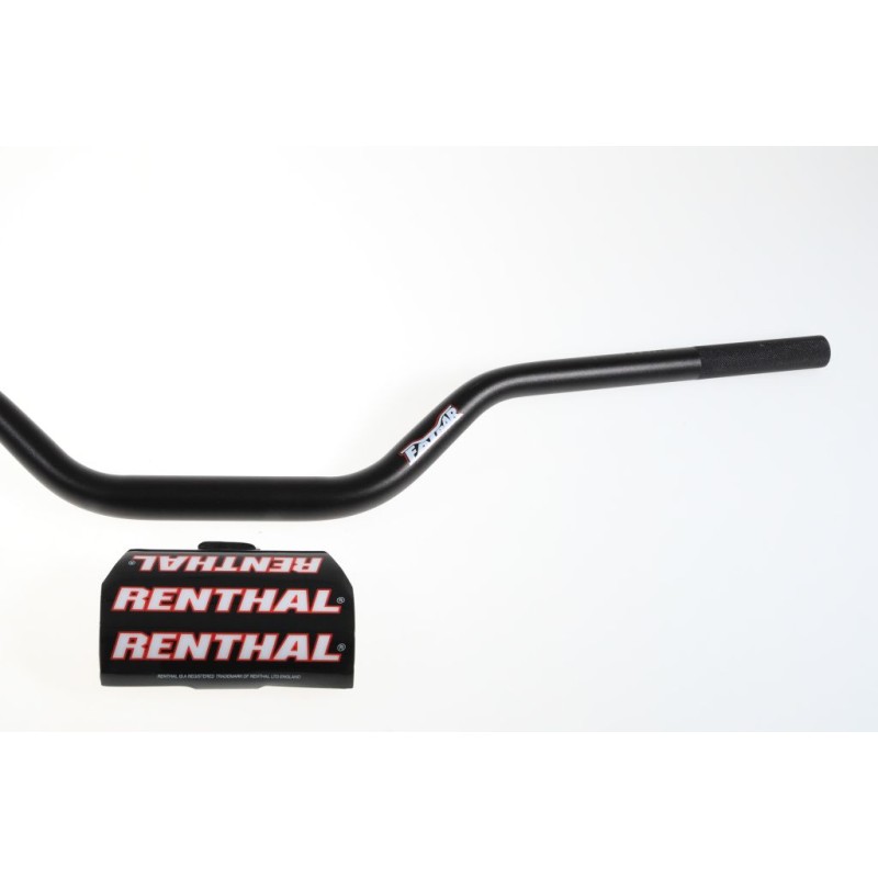 Guidon sans barre 28.6mm RENTHAL hauteur 6.0 pouces noir