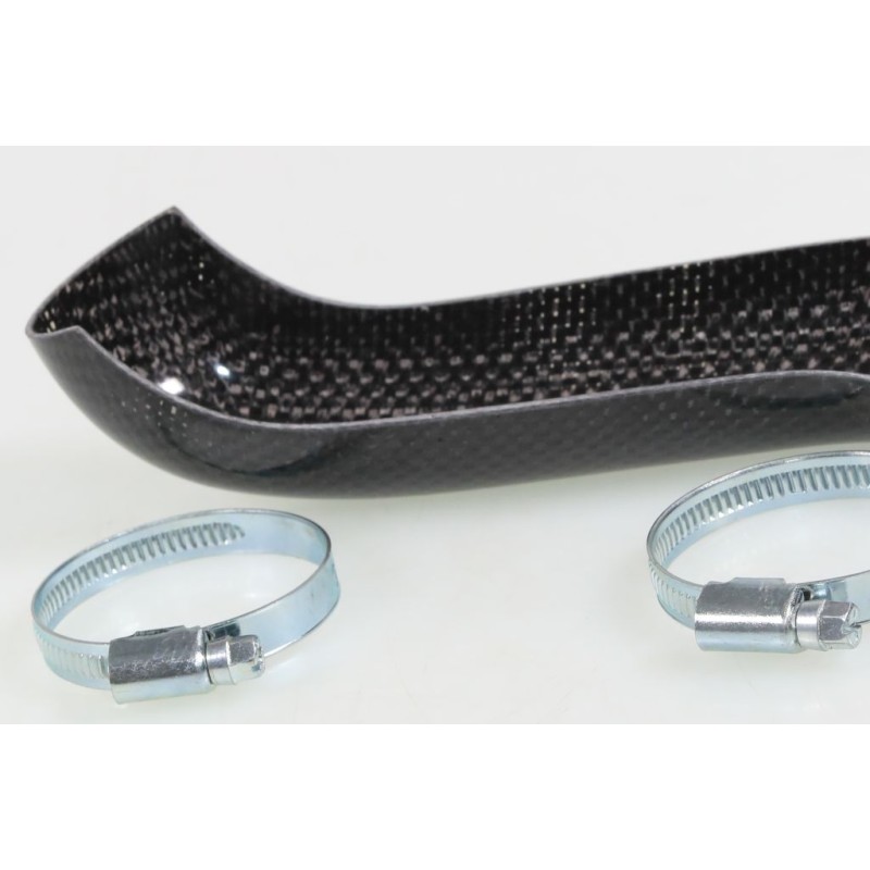 Protection coude échappement carbone S3 VERTIGO version courte