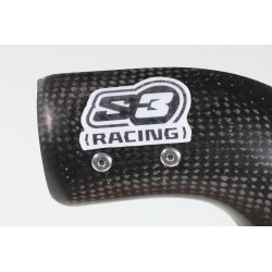 Protection coude échappement carbone S3 TRS version courte