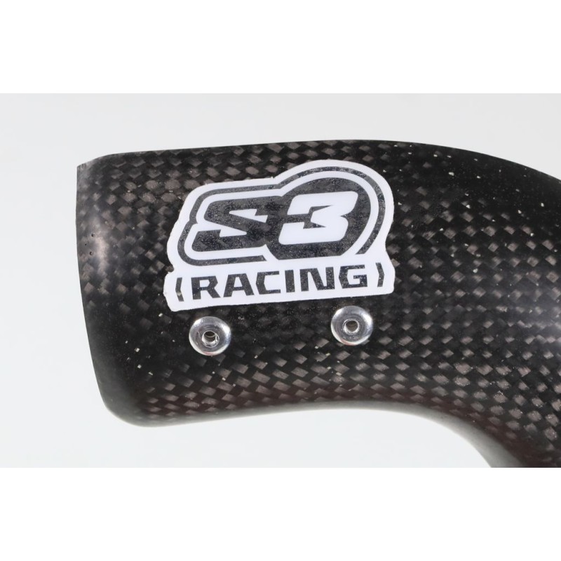 Protection coude échappement carbone S3 TRS version courte
